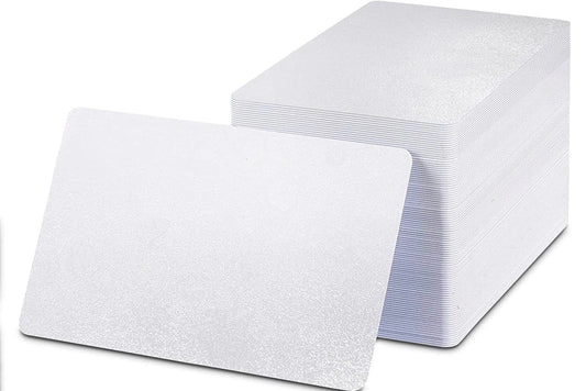10pc White Blank Metal Sublimation Business Cards