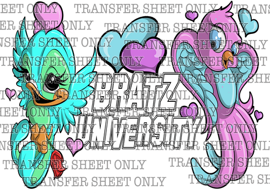 Bratz Love Birds Screen Print Heat Transfer