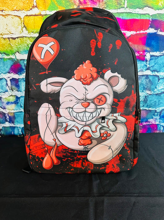 Bratz University Horror Clown Bear Book Bag