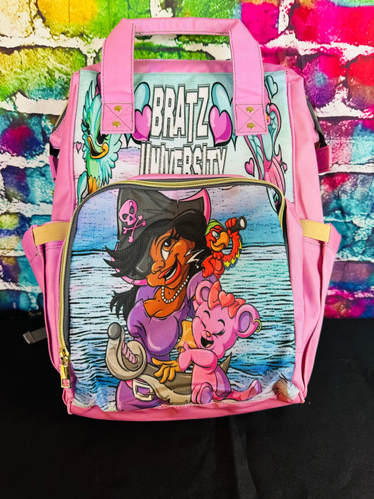 Bratz University B.U. Girls Rock Pink  Book Bag