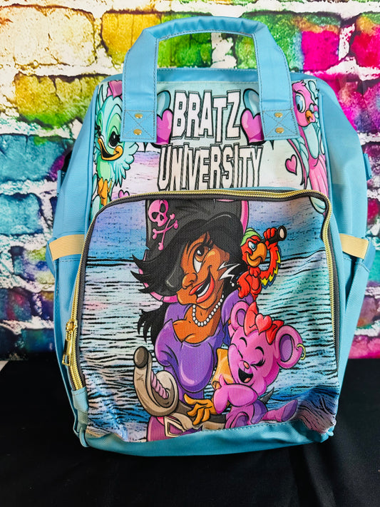 Bratz University B.U. Girls Rock Blue Book Bag